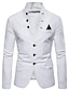 abordables chaqueta-blazer de hombre slim liso negro blanco rojo modelo 2024