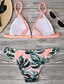 cheap Bikini Sets-Women&#039;s Swimwear Bikini Swimsuit Floral White Black Pink Wine Yellow Bathing Suits