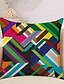 cheap Home &amp; Garden-Set of 6 Cotton / Faux Linen Pillow Cover, Striped Lines / Waves Geometic Abstract Throw Pillow Outdoor Cushion for Sofa Couch Bed Chair