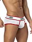 cheap Men&#039;s Exotic Underwear-Men&#039;s Basic Briefs Underwear - EU / US Size Mid Waist White Blue Red M L XL