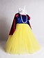 Χαμηλού Κόστους Φορέματα-Παιδιά Νήπιο Κοριτσίστικα Βίντατζ Γλυκός Patchwork Μακρυμάνικο Μίντι Φόρεμα Κίτρινο