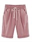 billige Bunde i overstørrelse-Dame Sporty / Gade Plusstørrelser Shorts Bukser - Ensfarvet Dusty Rose Bomuld Gul Lyseblå Kakifarvet XXXXL XXXXXL XXXXXXL