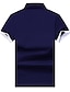 cheap Men&#039;s Polos-Men&#039;s EU / US Size Cotton Slim Polo - Solid Colored Shirt Collar Blue