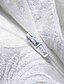 Χαμηλού Κόστους Κοστούμια σμόκιν-Λευκό Ανδρικά Γάμου Πάρτι / Βράδυ Φλοράλ Στρογγυλεμένο πέτο Τυπική εφαρμογή Μονόπετο Ενός Κουμπιού 2023