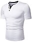 abordables Camisetas y camisas de tirantes de hombre-Hombre Camiseta, Escote en Pico Un Color Blanco