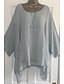 billige Bluser og skjorter til kvinner-Løstsittende Bluse Dame - Ensfarget Hvit