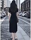 cheap Women&#039;s Dresses-Women&#039;s T Shirt Dress - Solid Colored Cotton Black S M L XL