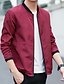 cheap Men&#039;s Jackets &amp; Coats-Men&#039;s Daily Regular Jacket, Solid Colored Round Neck Long Sleeve Polyester Black / Wine / Army Green / Slim