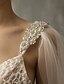 voordelige Bruidssluiers-Eénlaags Elegant en luxueus Bruidssluiers Kapelsluiers / Kathedraalsluiers met Sprankelend glitter Tule / Mantilla