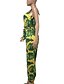 cheap Women&#039;s Jumpsuits &amp; Rompers-Women&#039;s Green Jumpsuit Floral Floral / Wide Leg