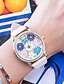 cheap Quartz Watches-Women&#039;s Dress Watch Quartz Flower Chronograph Casual Watch Lovely Analog White Black Red / One Year / Leather