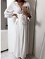 cheap Maxi Dresses-Women&#039;s Maxi A Line Dress - Half Sleeve Sexy Beach Slim White Black Yellow Green S M L XL
