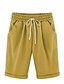 cheap Plus Size Bottoms-Women&#039;s Sporty / Street chic Plus Size Shorts Pants - Solid Colored Dusty Rose Cotton Yellow Light Blue Khaki XXXXL XXXXXL XXXXXXL