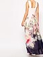 halpa Naisten mekot-Women&#039;s Swing Dress Maxi long Dress - Sleeveless Floral Flower Patchwork Print Spring &amp; Summer Casual 2021 White S M L XL XXL 3XL