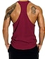 cheap Men&#039;s Casual T-shirts-Men&#039;s Tank Top Graphic Letter Print Sleeveless Daily Tops Active White Black Wine