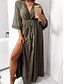 cheap Maxi Dresses-Women&#039;s Maxi A Line Dress - Half Sleeve Sexy Beach Slim White Black Yellow Green S M L XL