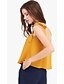 abordables Blusas y camisas de mujer-Mujer Blusa Delgado Un Color Amarillo