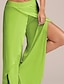 cheap Women&#039;s Pants-Women&#039;s Basic Plus Size Slim Wide Leg Pants - Solid Colored Black Wine Light Blue M L XL