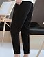 Недорогие Мужские брюки-Муж. Классический Уличный стиль Чино Брюки - Однотонный Черный Хаки Светло-серый M / L / XL