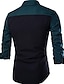 olcso Ingek férfiaknak-Men&#039;s Plaid Shirt Slim Tops Black Army Green