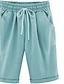cheap Plus Size Bottoms-Women&#039;s Sporty / Street chic Plus Size Shorts Pants - Solid Colored Dusty Rose Cotton Yellow Light Blue Khaki XXXXL XXXXXL XXXXXXL
