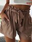 halpa Plusz méretű nadrágok-Women&#039;s Basic Shorts Pants - Solid Colored Black Khaki Beige S / M / L