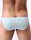 cheap Men&#039;s Exotic Underwear-Men&#039;s Basic Briefs Underwear - Petite 1 Piece Low Waist Light Blue White Black M L XL