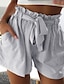 olcso Plusz méretű nadrágok-Női Alap Rövidnadrágok Nadrág - Egyszínű Fekete Khakizöld Bézs S / M / L