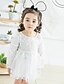 preiswerte Kleider für Babys-Baby Mädchen Grundlegend Solide Langarm Kleid Purpur