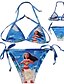 cheap Swimming Cosplay-Bikini Swimsuit Swimwear Cosplay Costumes Moana Beach Girl Kid&#039;s Cosplay Costumes Cosplay Halloween Blue Cartoon Printing Christmas Halloween Carnival / Bra / Tanga / Bra / Tanga