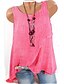 cheap Plus Size Tank Tops-Women&#039;s Solid Colored Plus Size Tank Top Backless Mesh Loose Tops Cotton Blue Blushing Pink Army Green
