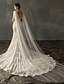 cheap Wedding Veils-One-tier Elegant &amp; Luxurious Wedding Veil Chapel Veils / Cathedral Veils with Sparkling Glitter Tulle / Mantilla