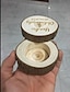voordelige Aangepaste prints en geschenken-Gepersonaliseerd Ring Dozen Hout Ketting Cilinder Gegraveerd