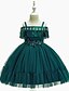 cheap Dresses-Girls&#039; Sleeveless Solid Colored 3D Printed Graphic Dresses Active Sweet Knee-length Dress Kids Slim Sequins Tassel Fringe