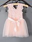 cheap Dresses-Kids Girls&#039; Basic Solid Colored Mesh Sleeveless Midi Dress Blushing Pink