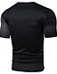 ieftine Tricouri casual pentru bărbați-Bărbați Tricou Cămașă Grafic Bloc Culoare Rotund Peteci Zvelt Topuri Alb Negru Roșu Vin