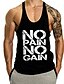 cheap Men&#039;s Casual T-shirts-Men&#039;s Tank Top Graphic Letter Print Sleeveless Daily Tops Active White Black Wine