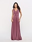 cheap Wedding Guest Dresses-A-Line Party Dress Convertible Holiday Prom Birthday Dress Halter Neck Backless Crisscross Back V Back Sleeveless Floor Length Stretch Satin with Sash / Ribbon Pleats 2024