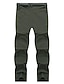 billige Bunner-Herre Turbukser Sommer Vår Høst Utendørs Normal Vanntett Hudvennlig Hurtigtørkende Stretch Bukser Bunner Elastisk midje Mørkegrå Svart Elastan Camping / Vandring Jakt Fisking M L XL XXL XXXL