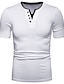 economico T-shirt e canotte da uomo-T-shirt Per uomo Tinta unita A V Bianco