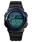cheap Digital Watches-SKMEI Men&#039;s Military Watch Digital Fashion Military Alarm Chronograph Digital Black Dark Blue Light Blue / One Year / Silicone