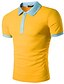 cheap Men&#039;s Polos-Men&#039;s Polo Solid Colored Tops Cotton White Black Yellow