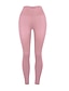 abordables Leggings-Mujer Deportivo Legging Un Color Deportivo Yoga Media cintura Negro Rojo Rosa S M L