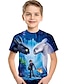 זול חולצות טי וחולצות אחרות-טישירט שרוולים קצרים דפוס דפוס פעיל / בסיסי בנים ילדים / פעוטות