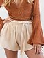 cheap Women&#039;s Pants-Women&#039;s Street chic Shorts Pants - Solid Colored Blushing Pink Beige M L XL