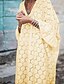 cheap Romantic Lace Dresses-Women&#039;s Plus Size Shift Dress 3/4 Length Sleeve Solid Colored Cut Out V Neck Basic Loose White Blushing Pink Gold Light Blue S M L XL XXL XXXL XXXXL XXXXXL