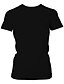 halpa Naisten T-paidat-Naisten T-paita Galaksi Väripalikka 3D Pluskoko Pyöreä kaula-aukko Painettu Topit Katutyyli Liioiteltu Musta