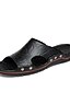 cheap Men&#039;s Slippers &amp; Flip-Flops-Men&#039;s Slippers &amp; Flip-Flops Leather Shoes Casual Daily Beach Walking Shoes Leather Breathable Dark Brown Black Yellow Summer