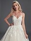 Χαμηλού Κόστους Wedding Dresses-Wedding Dresses Court Train Ball Gown Sleeveless Halter Lace With Lace Beading 2023 Bridal Gowns