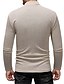 cheap Men&#039;s Sweaters &amp; Cardigans-Men&#039;s Solid Colored Long Sleeve Slim Pullover Sweater Jumper, Round Spring / Fall Black / Khaki / Light gray XL / XXL / XXXL